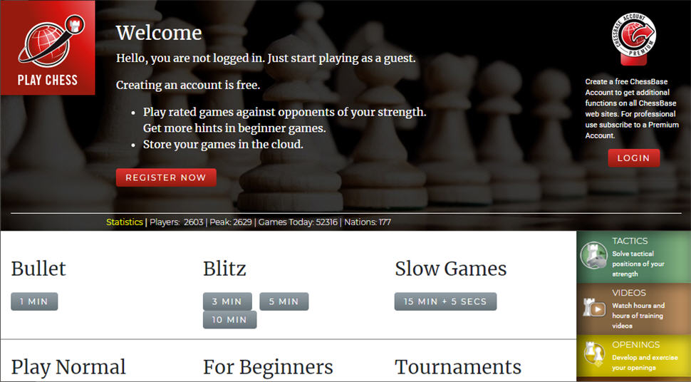 Resultados de búsqueda para: 'jugar en vivo' - Internet Chess Club
