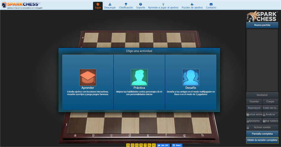 Sparkchess, Cómo jugar ajedrez online ~ Homodigital