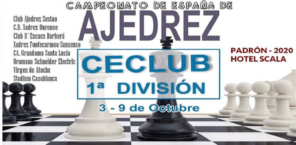 Campeonato de España Ajedrez Primera división en Directo